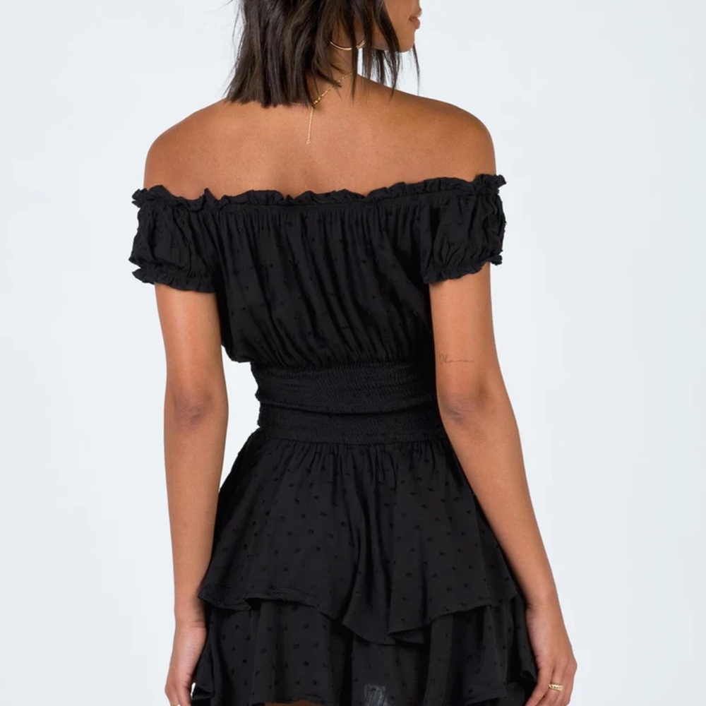 Elegant Black Off-Shoulder Dress